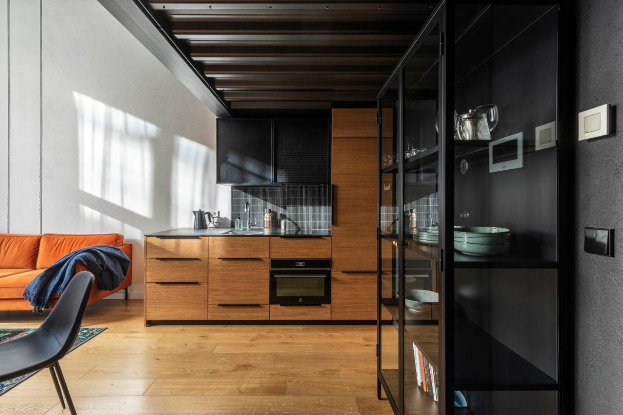 Apartamento Stylish Loft With Terrace Paupys, Old Town Vilna Exterior foto